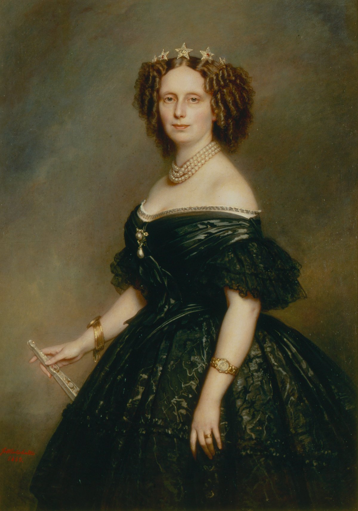 Ritratto di Sophie di Württemberg, regina dei Paesi Bassi, di Franz Xaver Winterhalter, ca. 1863 (Collezione Reale dei Paesi Bassi)