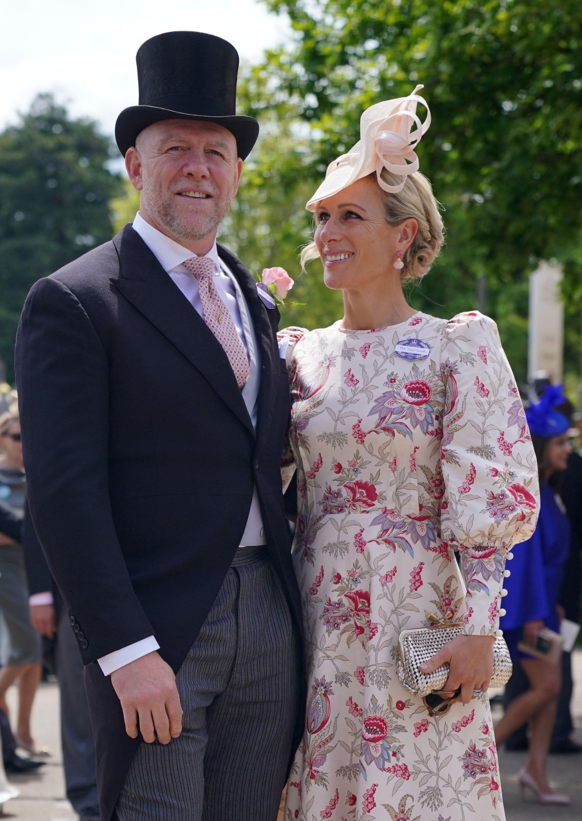 Mike e Zara Tindall partecipano al secondo giorno di Royal Ascot il 19 giugno 2024 (Jonathan Brady/PA Images/Alamy)