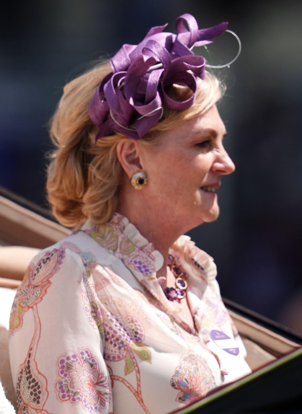 Lady Lloyd-Webber partecipa al secondo giorno di Royal Ascot il 19 giugno 2024 (John Walton/PA Images/Alamy)