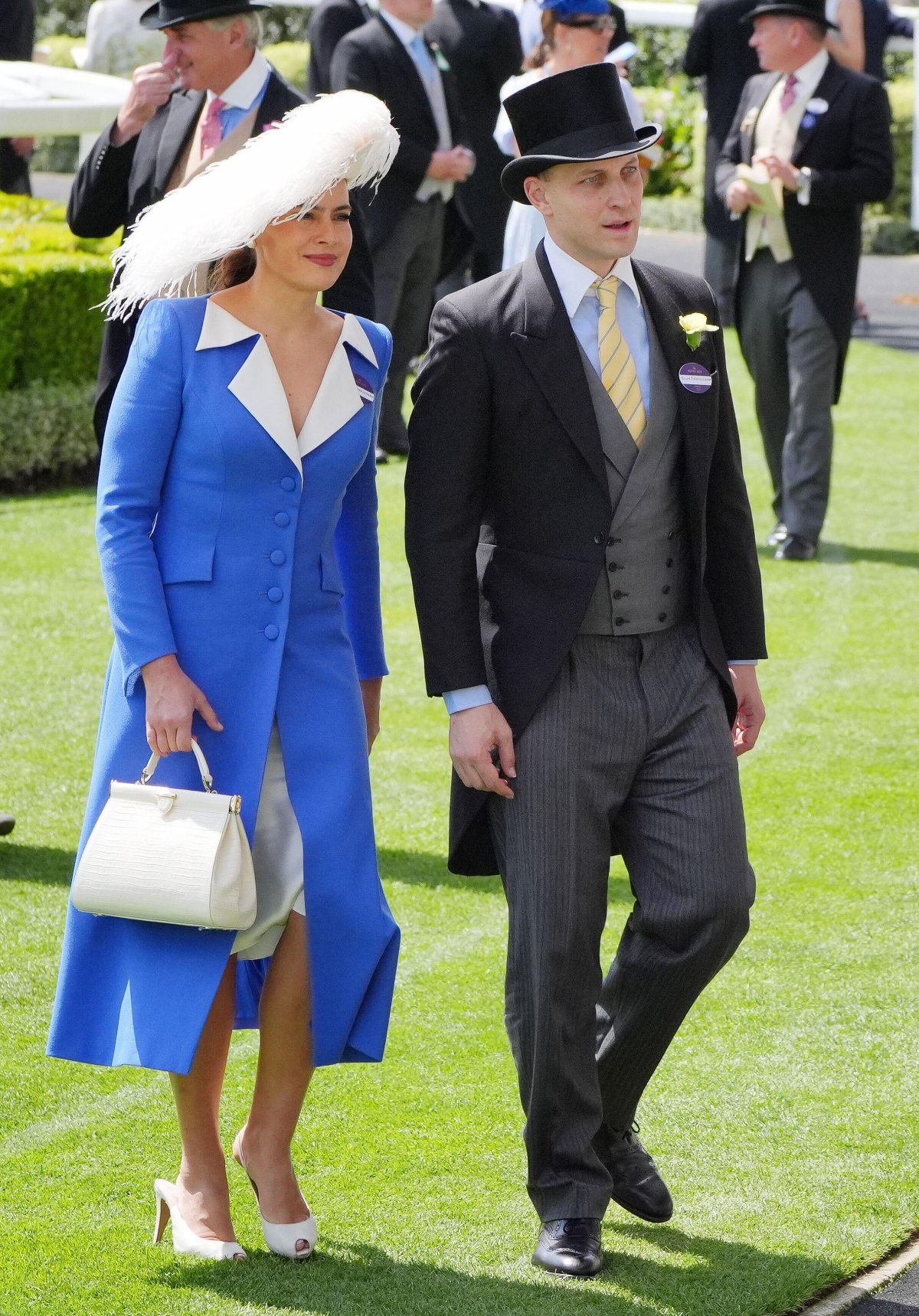 Lord e Lady Frederick Windsor partecipano al quarto giorno di Royal Ascot il 21 giugno 2019 (Jonathan Brady/PA Images/Alamy)