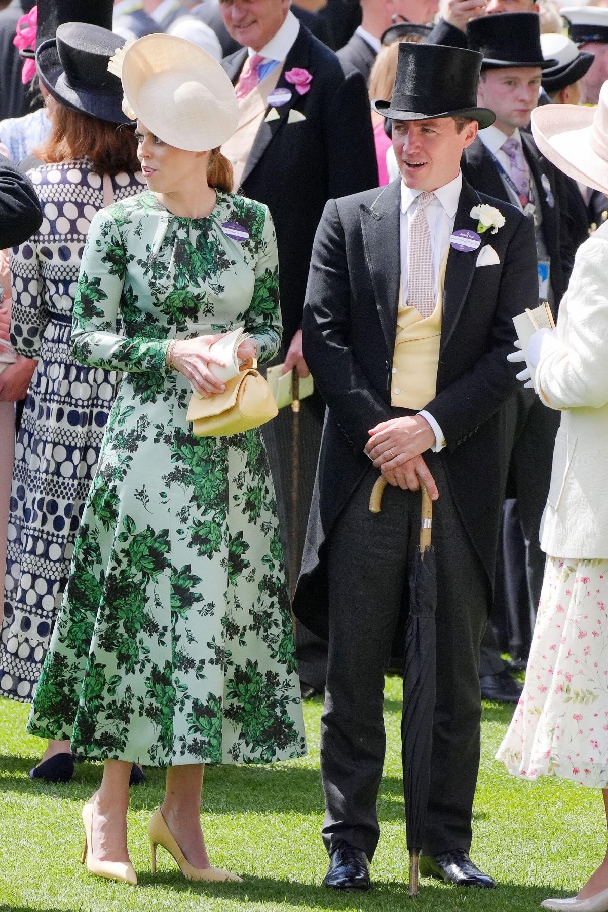 La Principessa Beatrice e Edoardo Mapelli Mozzi partecipano al quarto giorno di Royal Ascot il 21 giugno 2019 (Jonathan Brady/PA Images/Alamy)