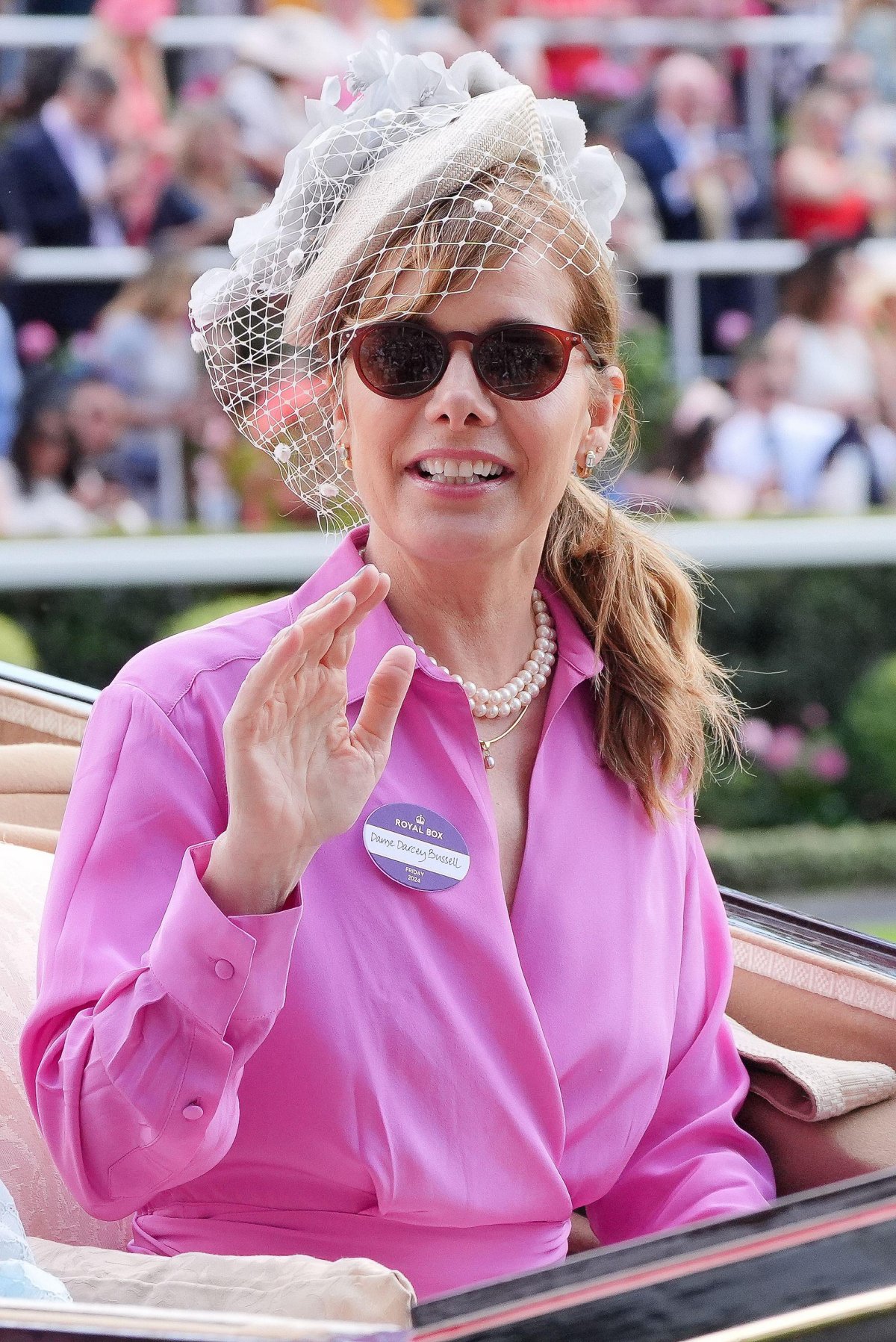 Dame Darcey Bussell partecipa al quarto giorno di Royal Ascot il 21 giugno 2019 (Jonathan Brady/PA Images/Alamy)