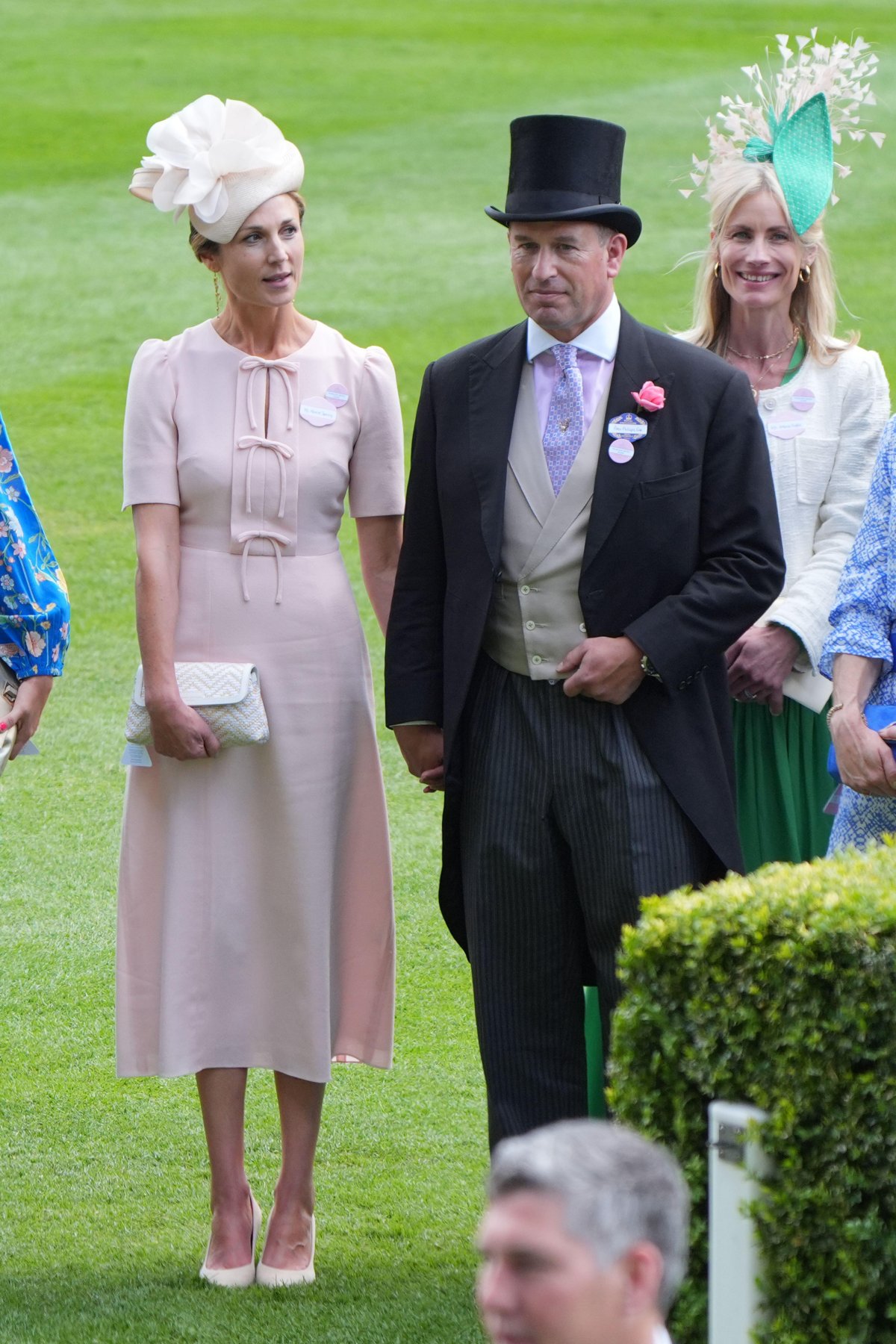 Harriet Sperling e Peter Phillips partecipano al quarto giorno di Royal Ascot il 21 giugno 2019 (Yui Mok/PA Images/Alamy)