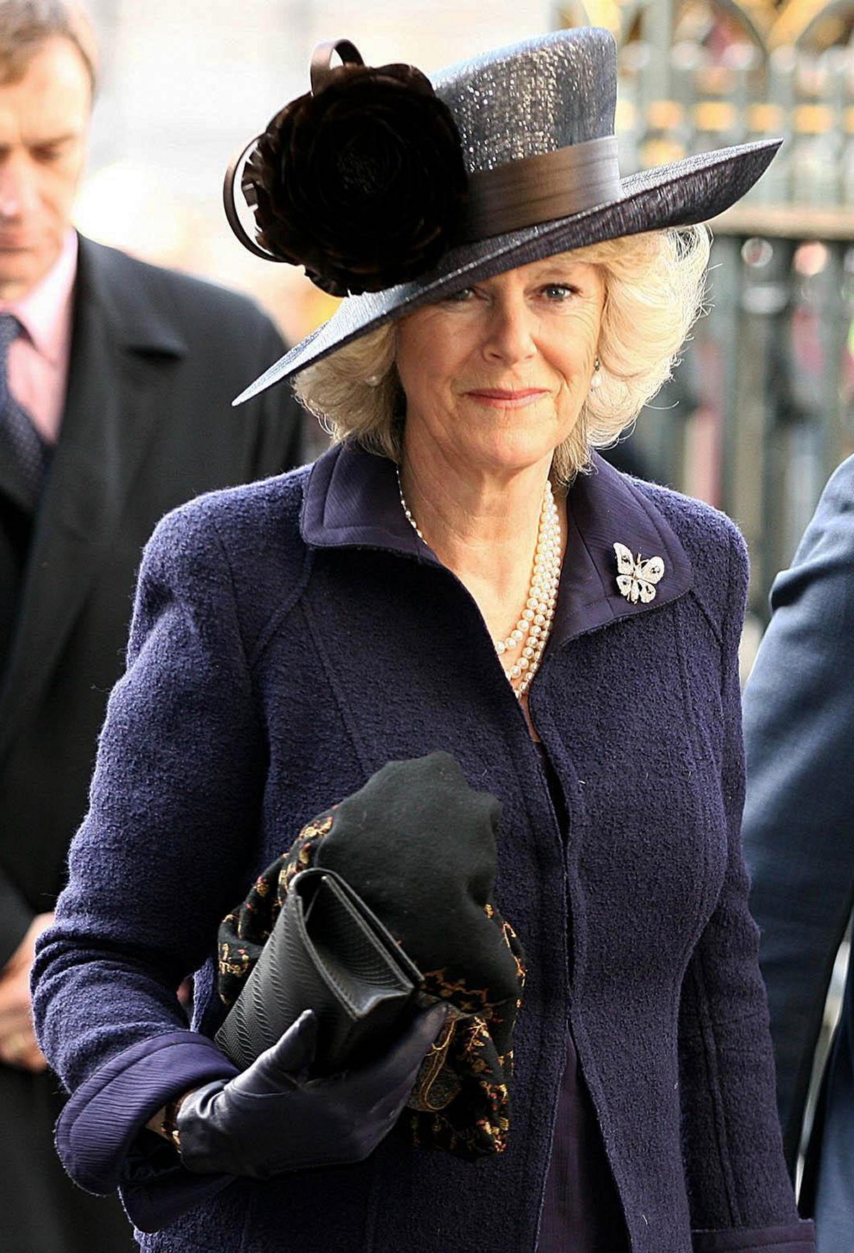 La Duchessa di Cornovaglia arriva per il servizio del Commonwealth Day all'Abbazia di Westminster a Londra il 13 marzo 2006 (Chris Young/PA Images/Alamy)