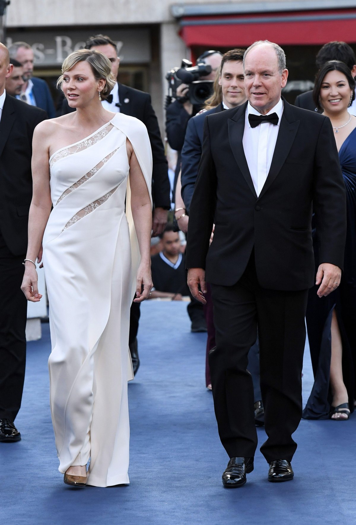 Il Principe e la Principessa di Monaco arrivano per i Golden Nymph Awards al 63° Festival Internazionale della Televisione di Monte-Carlo il 18 giugno 2024 (Agenzia Foto Indipendente/Alamy)