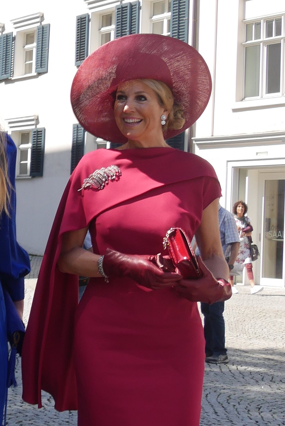 La Regina dei Paesi Bassi partecipa al matrimonio del Conte Caspar von Matuschka e della Contessa Leonie von Waldburg-Zeil a Hohenems, Austria, il 22 giugno 2024 (Fotografia © Stefan. Non riprodurre.)