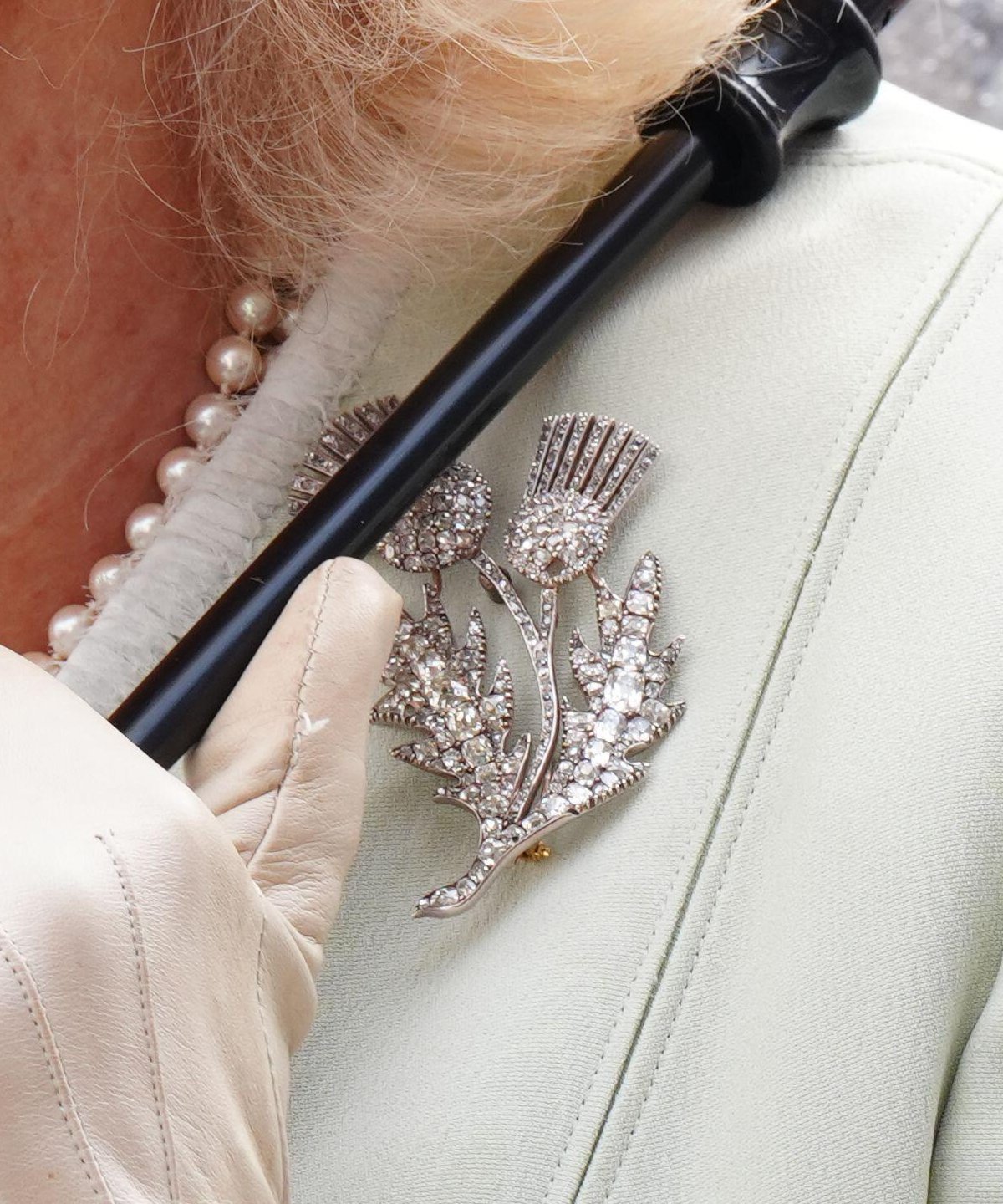 Queen Camilla attends a celebration marking the 900th anniversary of the city of Edinburgh at Edinburgh Castle on July 3, 2024 (Jane Barlow/PA Images/Alamy)