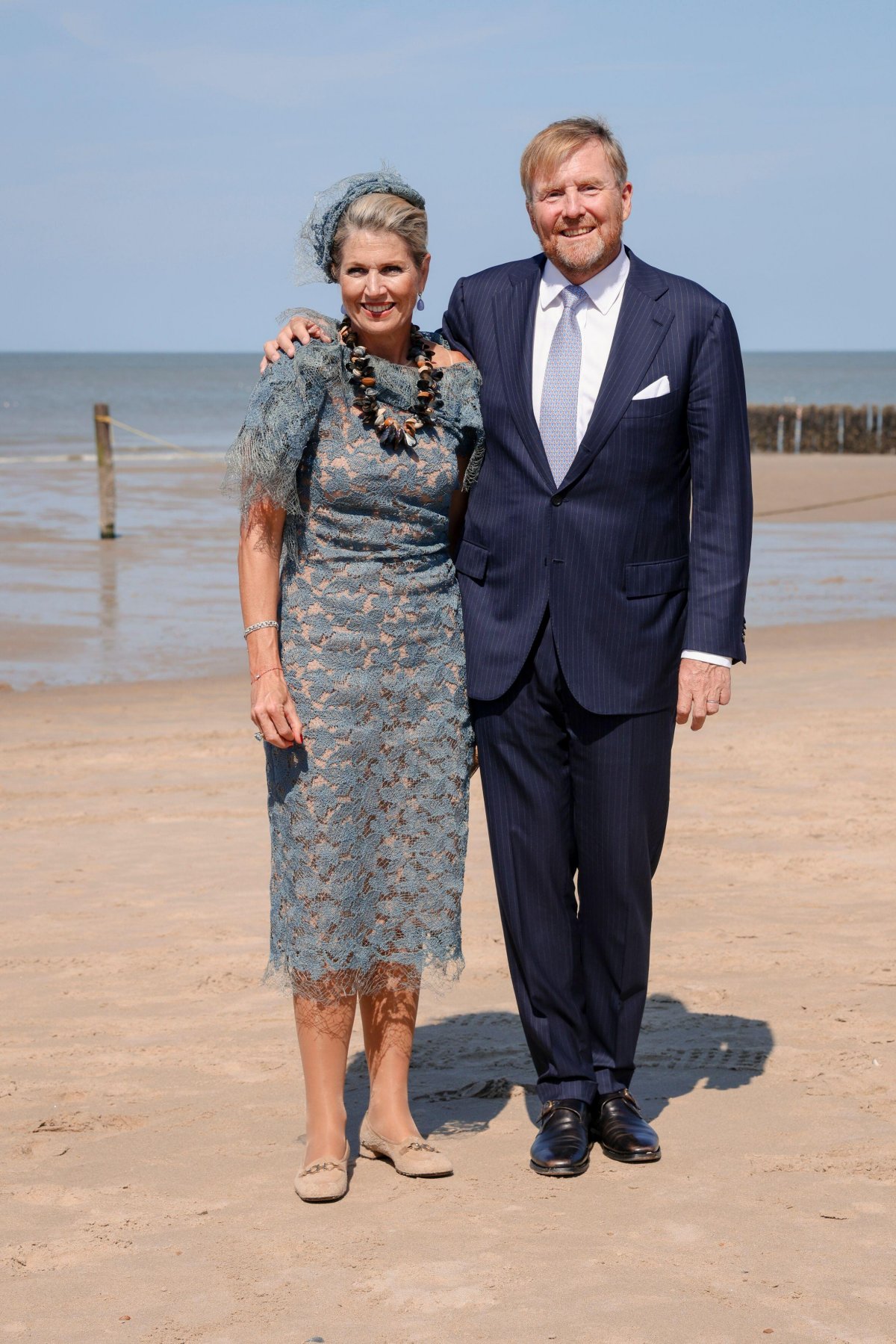 Il Re e la Regina dei Paesi Bassi fanno una visita regionale a Walcheren il 27 agosto 2024 (Hans de Vries/Bruno Press/Alamy)