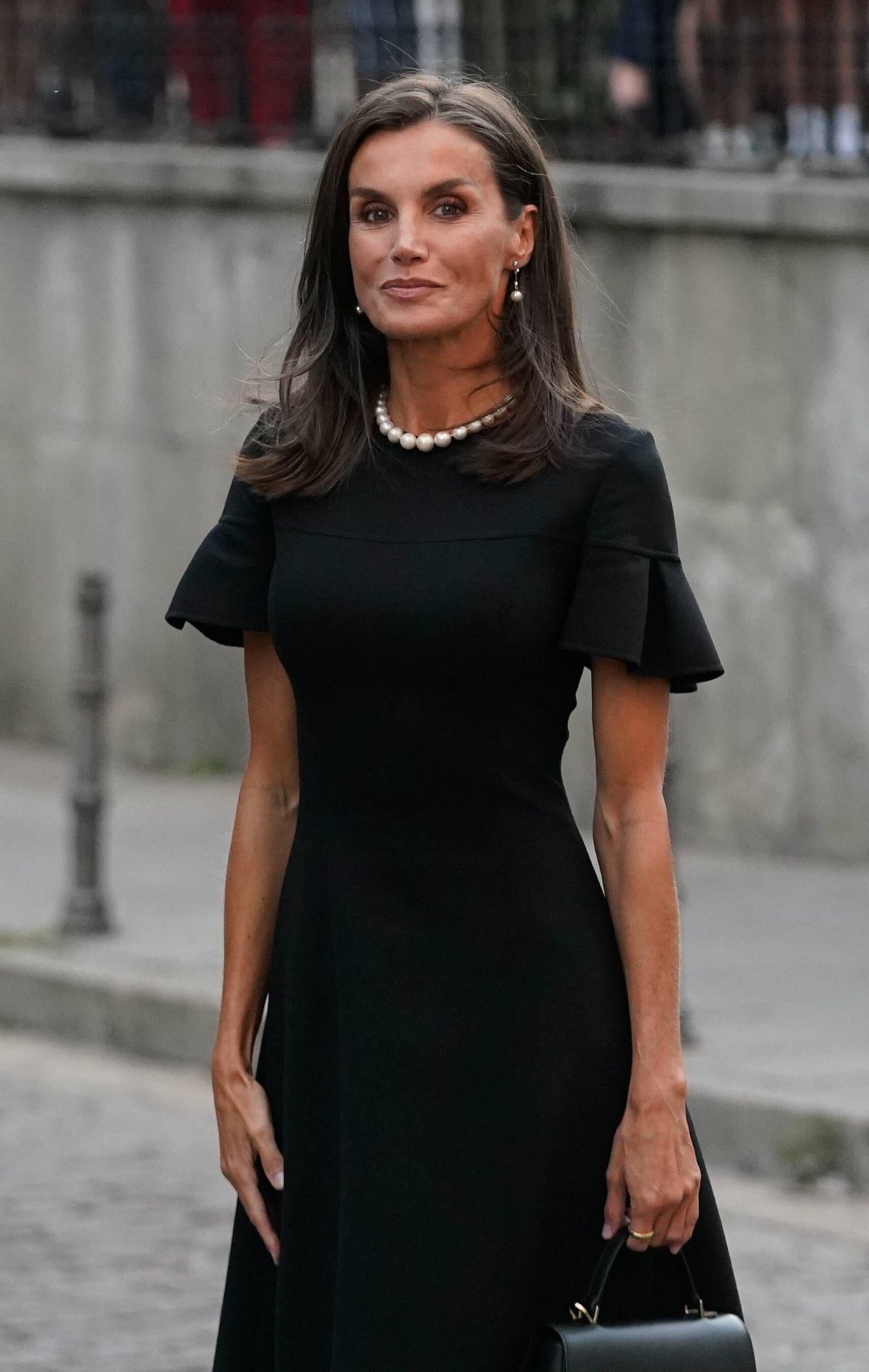 La Regina di Spagna partecipa a una messa commemorativa per la vita del cugino del Re, Juan Gomez Acebo, a Madrid l'8 settembre 2024 (CORDON PRESS/Alamy)