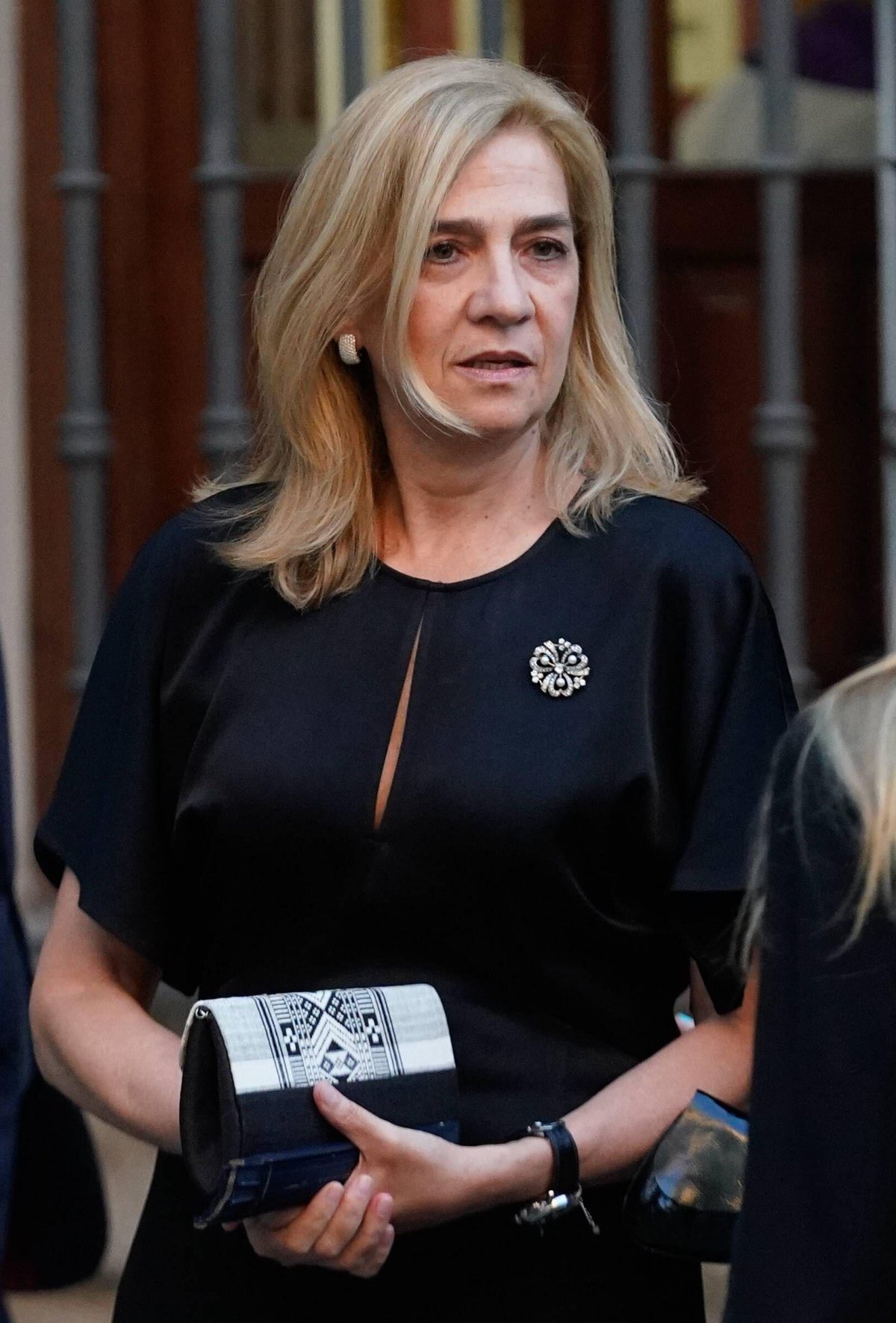 L'Infanta Cristina di Spagna partecipa a una messa commemorativa per la vita del cugino, Juan Gomez Acebo, a Madrid l'8 settembre 2024 (CORDON PRESS/Alamy)