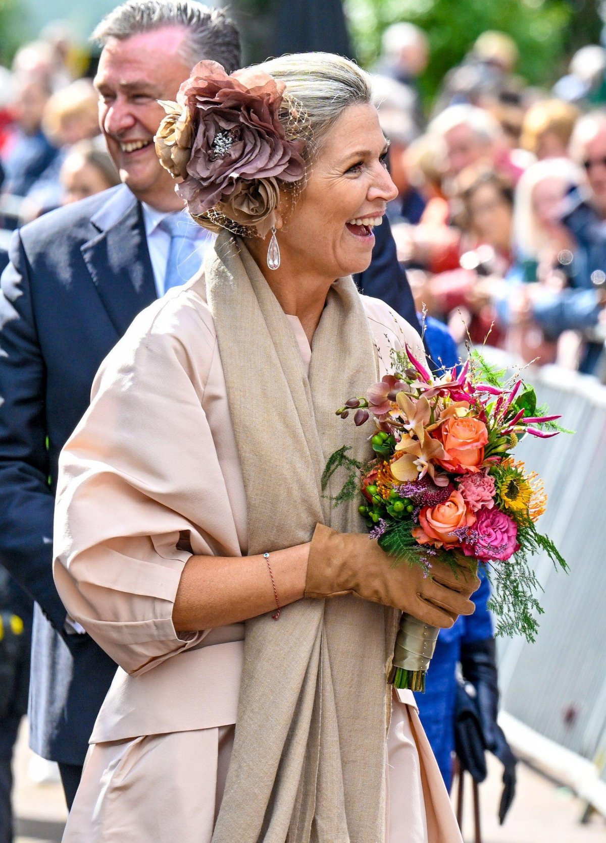 La Regina dei Paesi Bassi visita il comune di Eijsden-Margraten per l'inizio nazionale della celebrazione degli 80 anni di libertà il 12 settembre 2024 (Patrick van Emst/NL Beeld/Alamy)