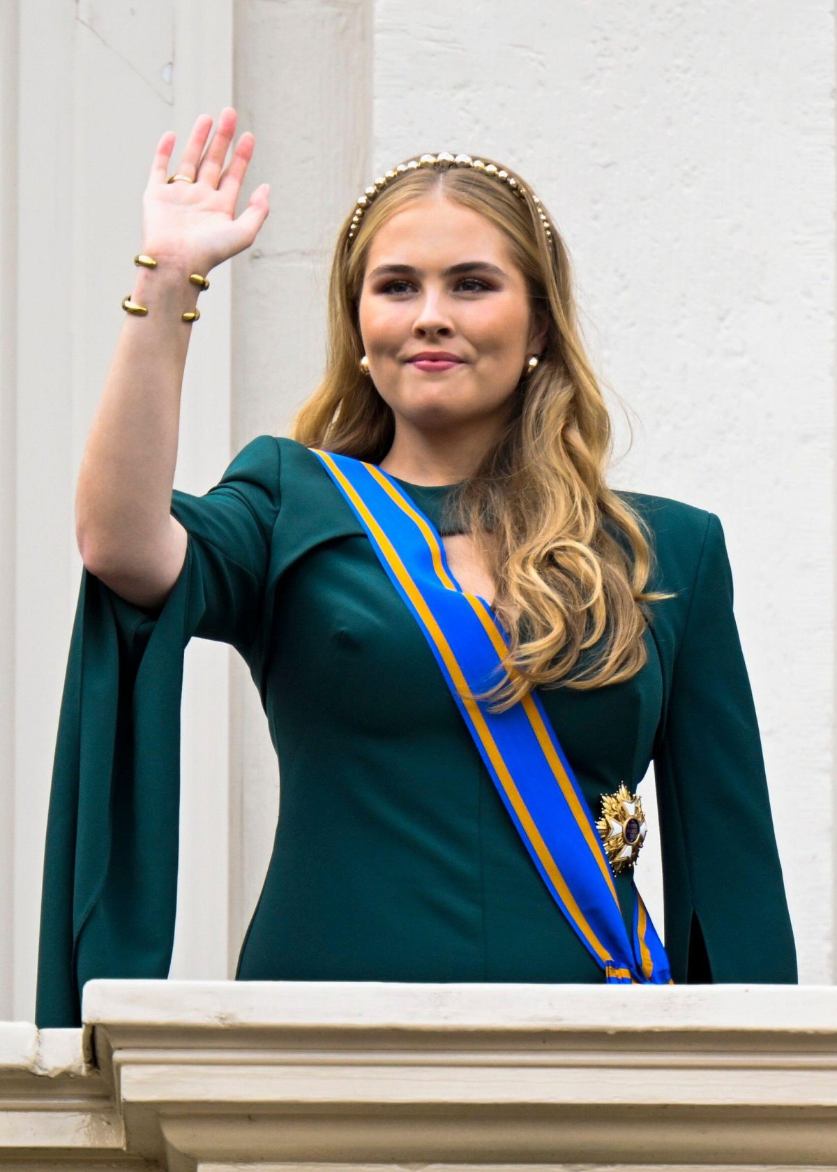 La Principessa di Orange è stata fotografata durante il Prinsjesdag a L'Aia il 17 settembre 2024 (Patrick van Emst/NL Beeld/Alamy)