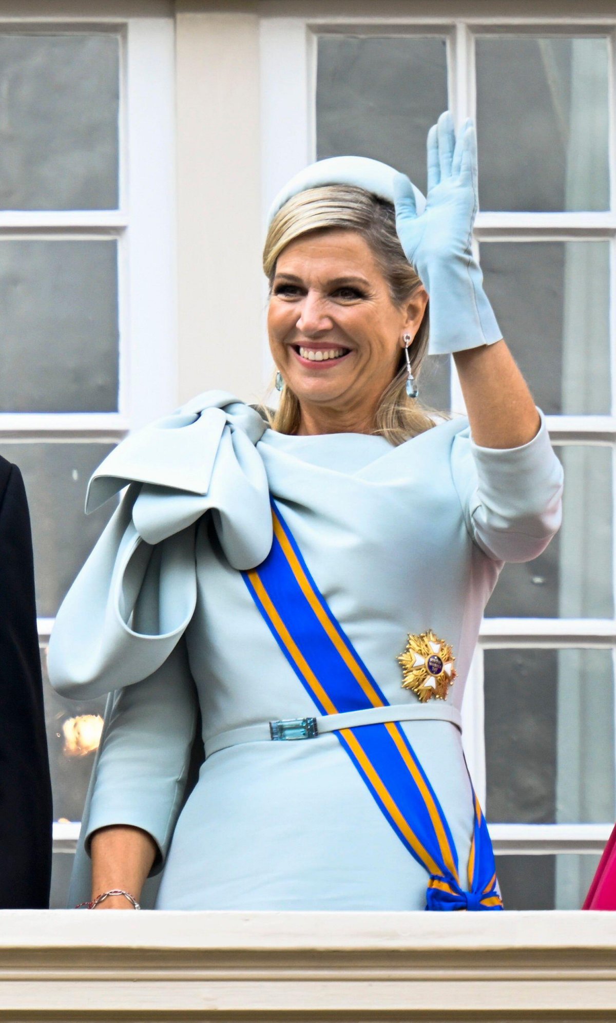 La Regina dei Paesi Bassi è ritratta durante il Prinsjesdag all'Aia il 17 settembre 2024 (Patrick van Emst/NL Beeld/Alamy)