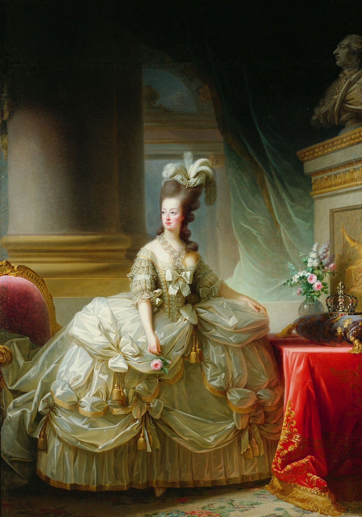 Ritratto di Marie Antoinette in abito di corte di Elisabeth Louise Vigée Le Brun, 1778 (Kunsthistorisches Museum)