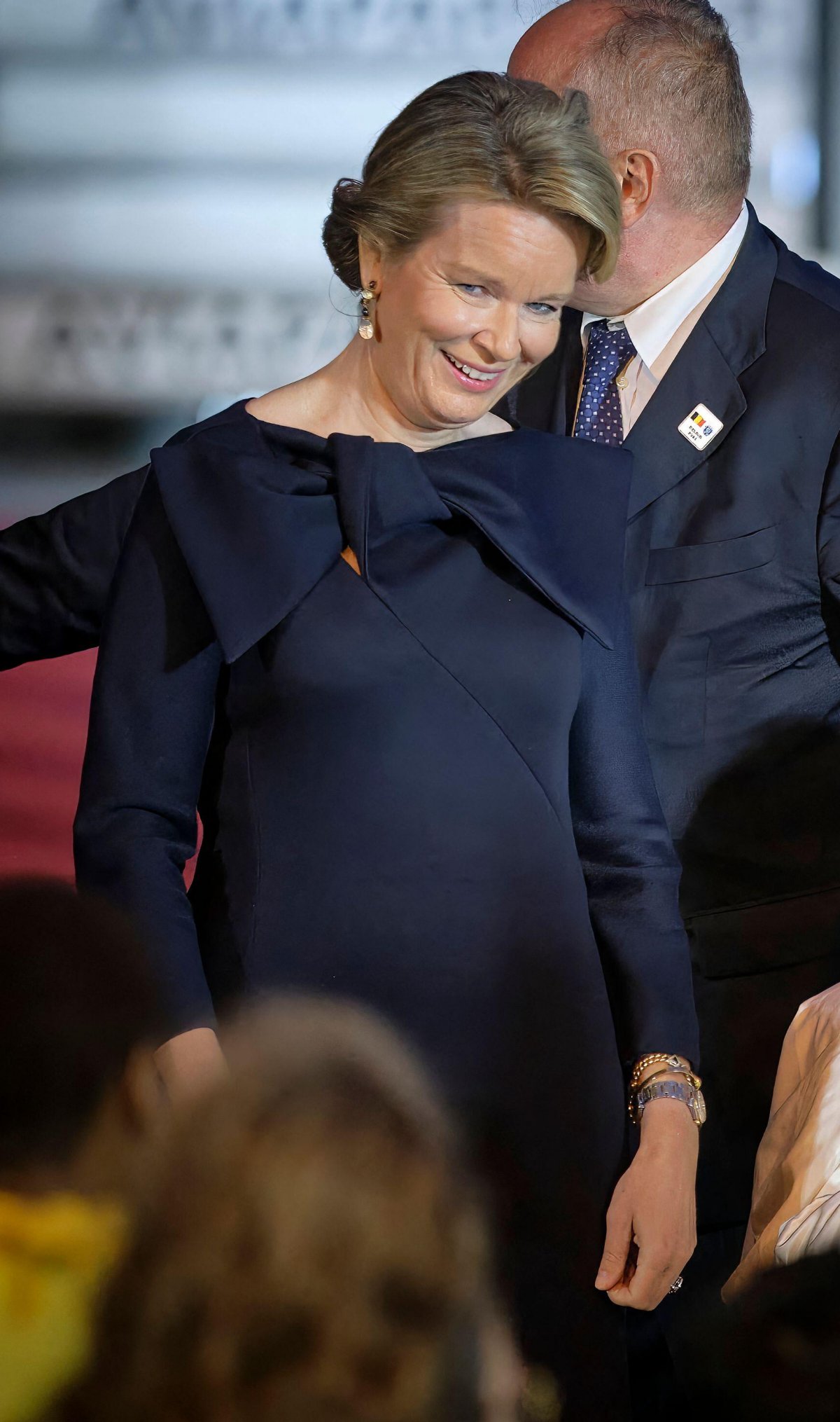 Papa Francesco è accolto dal Re e dalla Regina dei Belgi a Bruxelles il 26 settembre 2024 (Olivier Polket/Abaca Press/Alamy)