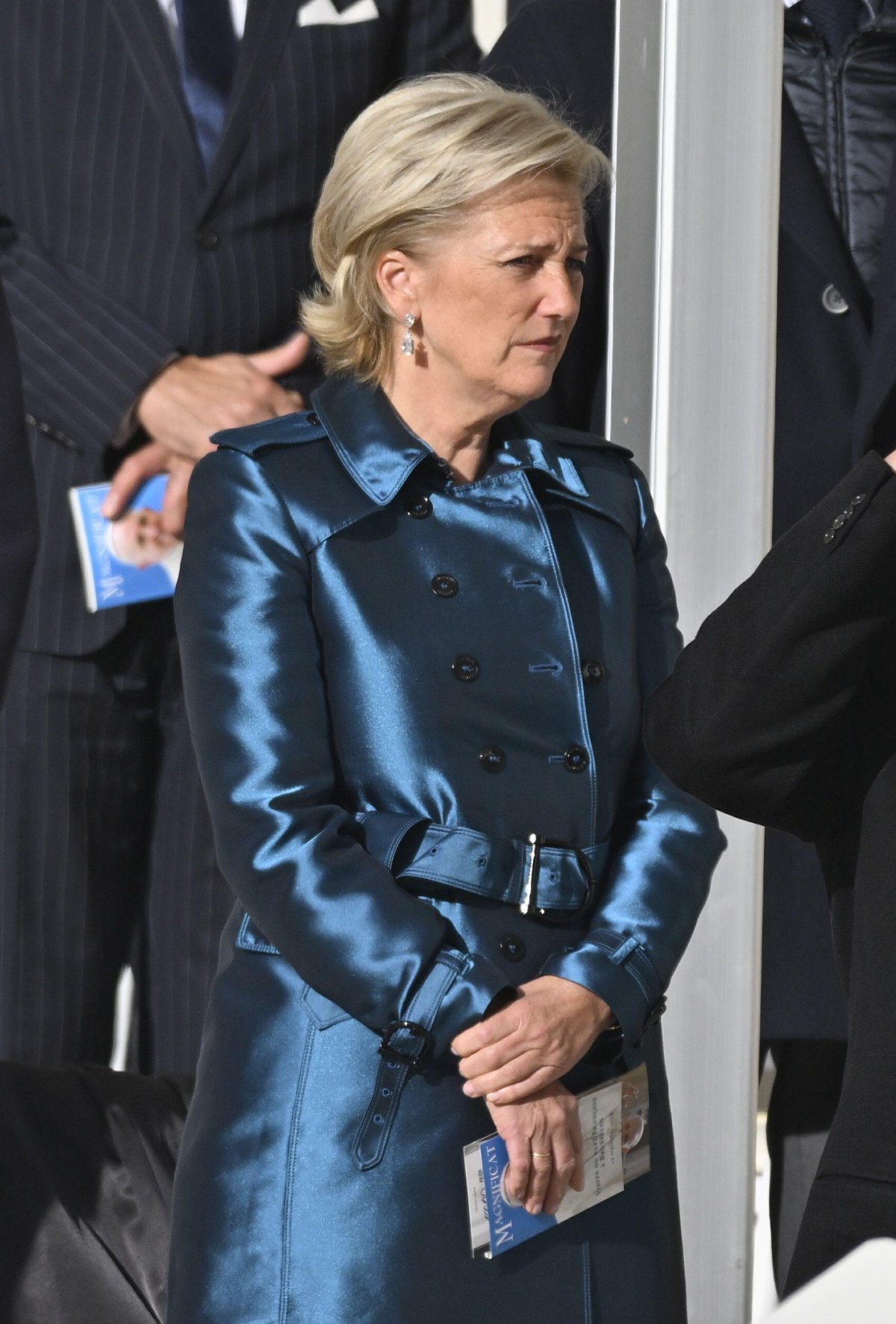 La principessa Astrid del Belgio partecipa a una messa presieduta da Papa Francesco allo Stadio Re Baldovino a Bruxelles il 29 settembre 2024 (ERIC LALMAND/Belga News Agency/Alamy)