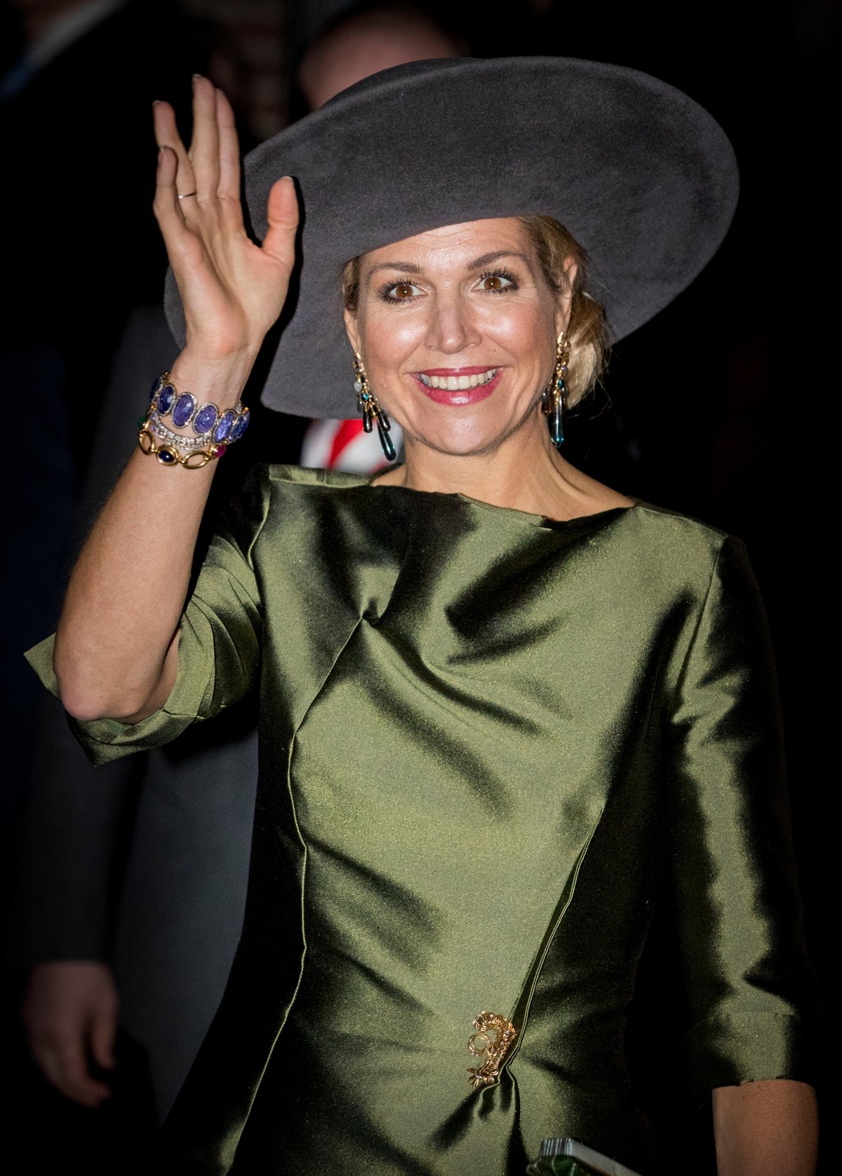 La Regina dei Paesi Bassi inaugura un'esposizione al Museo di Dordrecht il 18 febbraio 2017 (Patrick van Katwijk/DPA Picture Alliance/Alamy)