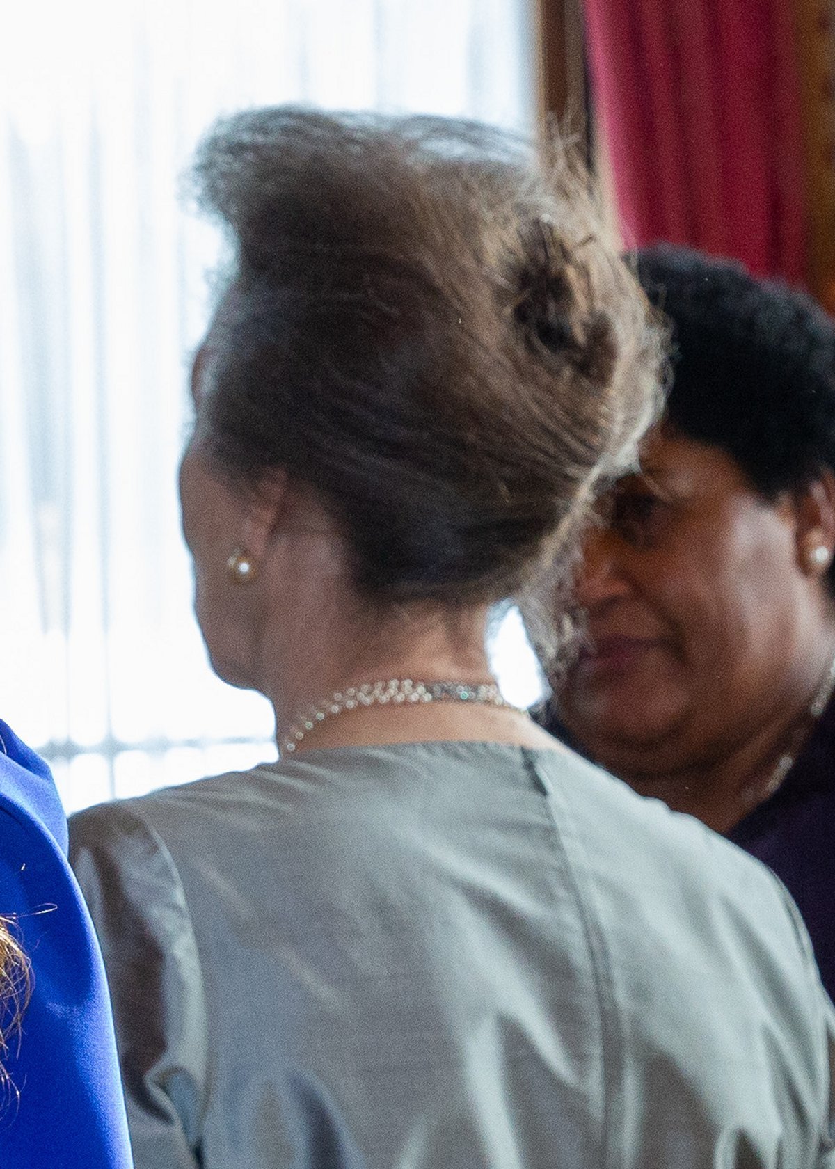 La Principessa Reale partecipa a una ricezione per ospiti all'estero la notte prima dell'incoronazione al Buckingham Palace il 5 maggio 2023 (Foreign Commonwealth and Development Office)