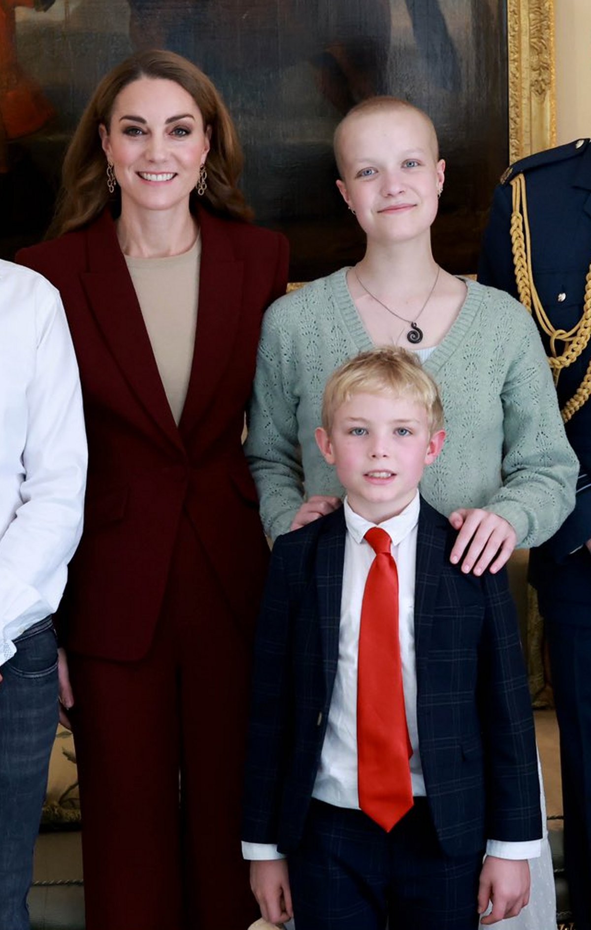 Il Principe e la Principessa del Galles incontrano Liz Hatton e la sua famiglia al Castello di Windsor il 2 ottobre 2024 (Palazzo di Kensington)