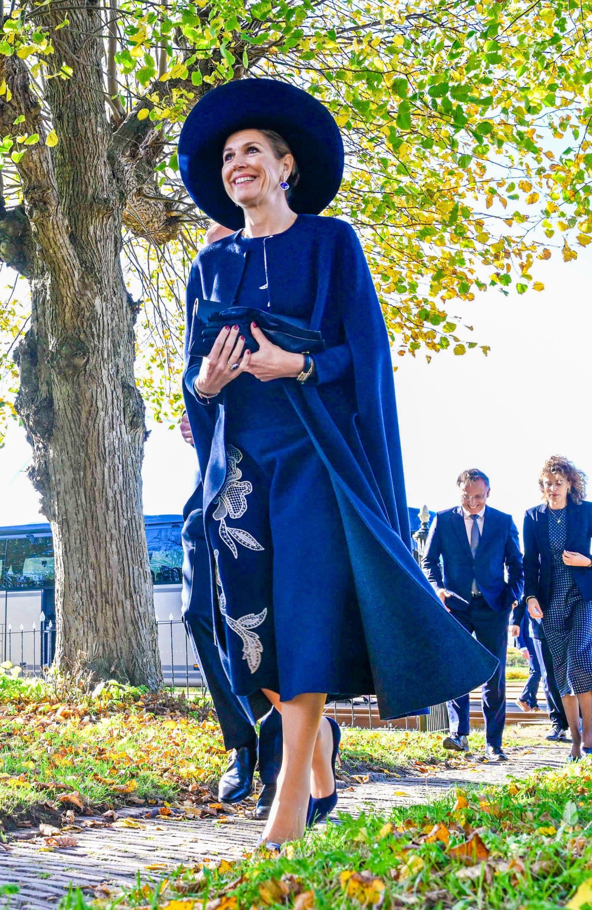 La Regina dei Paesi Bassi inaugura la nuova fabbrica commerciale di Avantium a Delfzijl il 22 ottobre 2024 (Patrick van Emst/NLBeeld/Alamy)