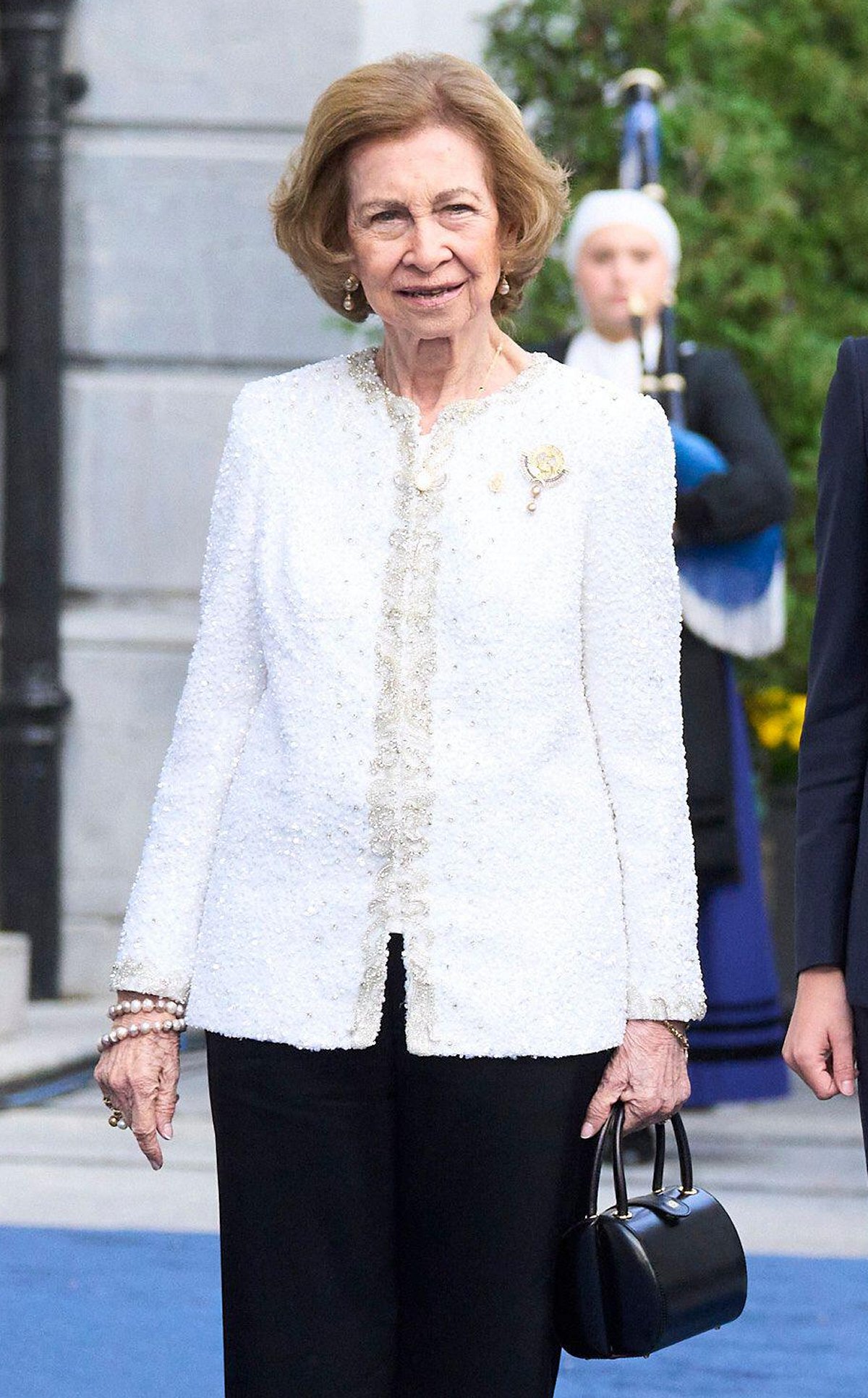 La Regina Sofia di Spagna partecipa alla cerimonia dei Premi delle Asturie a Oviedo il 25 ottobre 2024 (Jack Abuin/Zuma Press/Alamy)