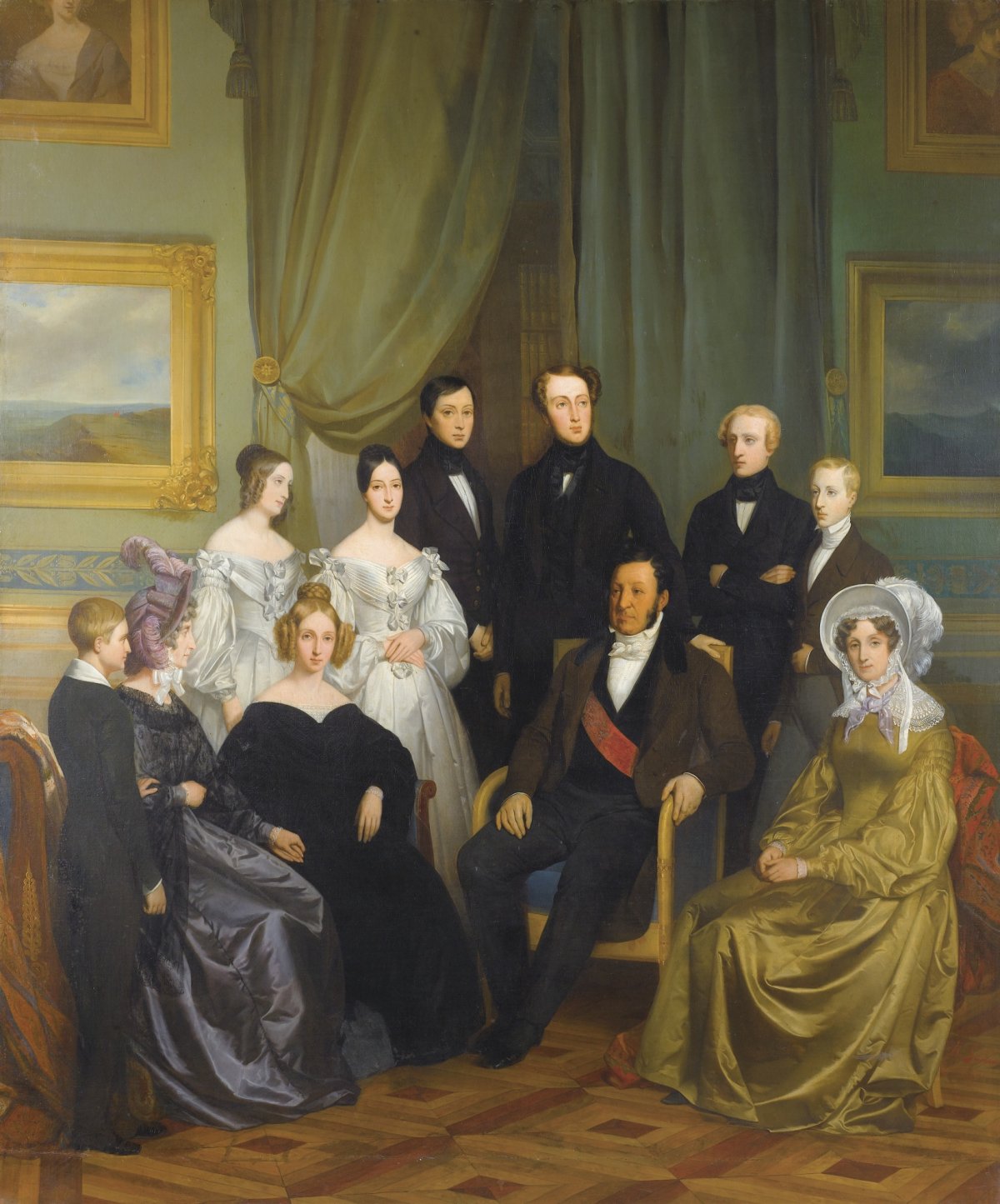 Ritratto di Henri Scheffer di re Luigi Filippo e della famiglia reale francese, ca. 1836 (Palazzo di Versailles)