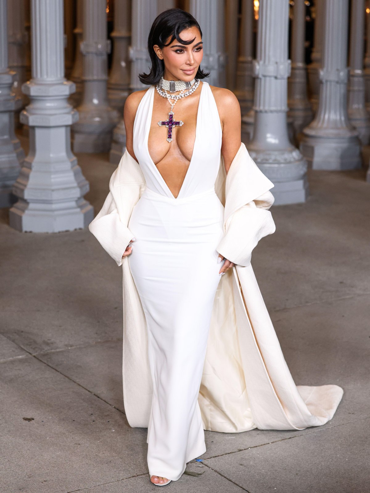 Kim Kardashian arrives at the 13th Annual LACMA Art + Film Gala in Los Angeles on November 2, 2024 (Xavier Collin/Image Press Agency/Alamy)