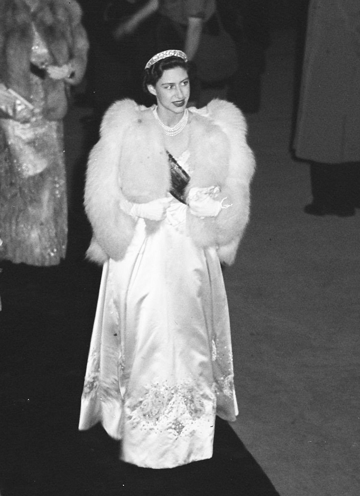 Princess Margaret of the United Kingdom arrives at the Olympic Stadium in Amsterdam during the inauguration celebrations for Queen Juliana of the Netherlands on September 6, 1948 (Anefo/Nationaal Archief/Wikimedia Commons)