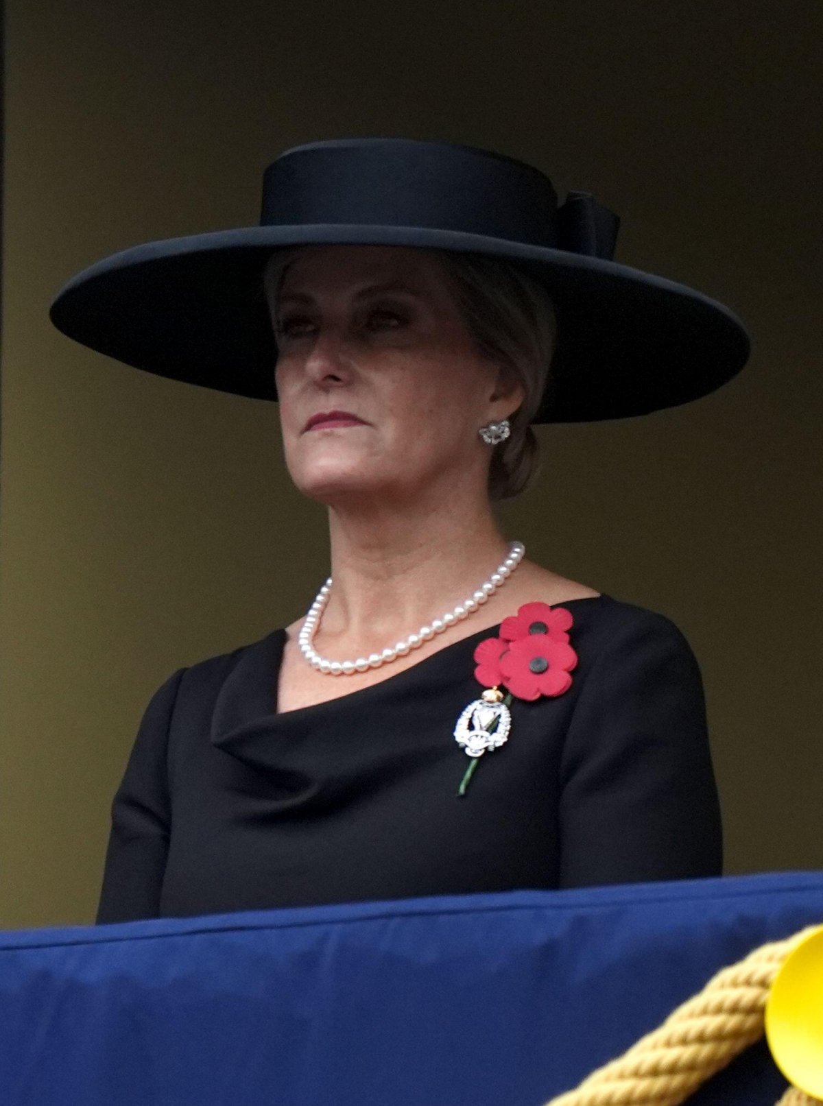 La Duchessa di Edimburgo partecipa alla cerimonia della Domenica del Ricordo al Cenotafio di Londra il 10 novembre 2024 (Jordan Pettitt/PA Images/Alamy)