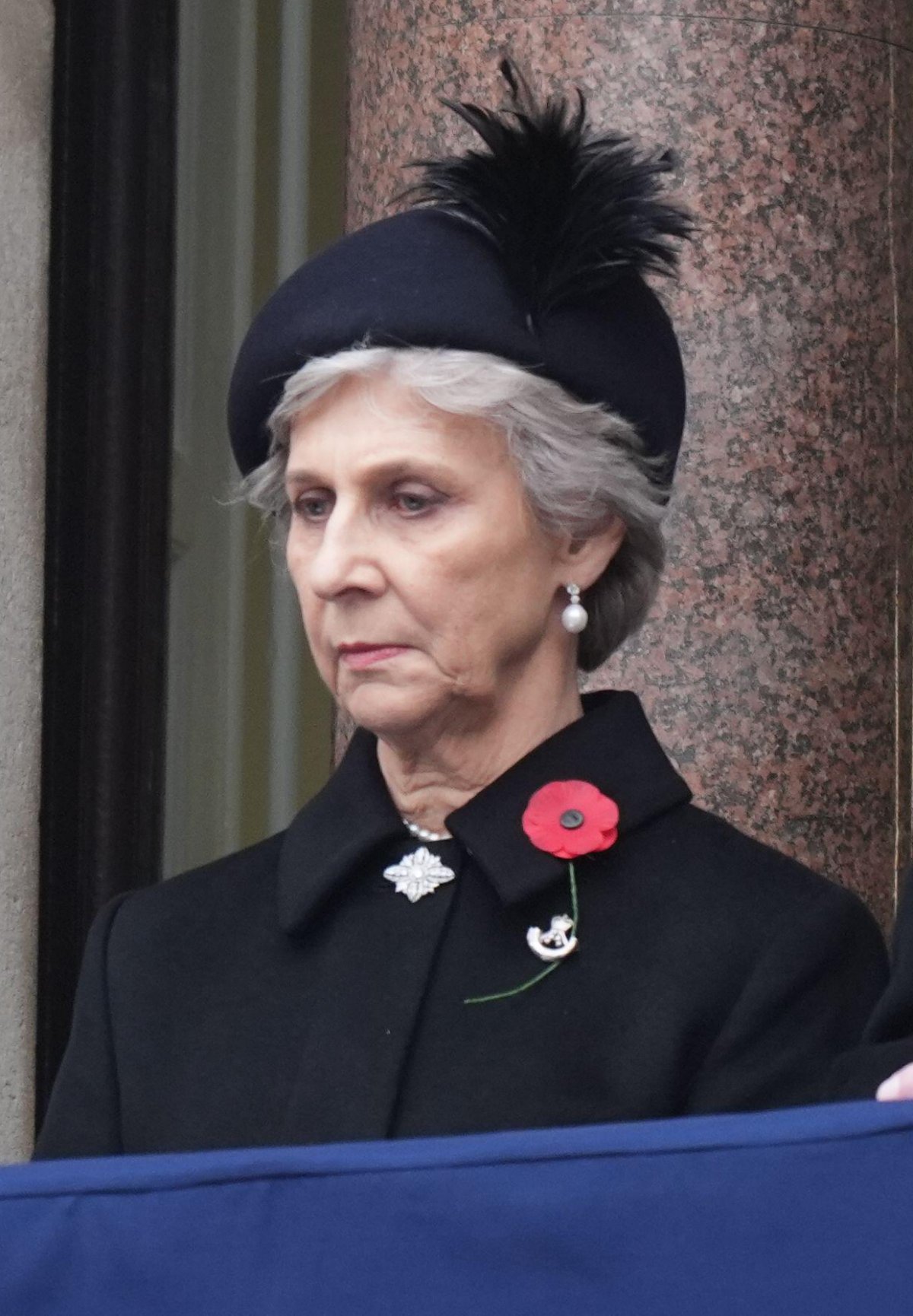 La Duchessa di Gloucester partecipa alla cerimonia della Domenica del Ricordo al Cenotafio di Londra il 10 novembre 2024 (Jordan Pettitt/PA Images/Alamy)