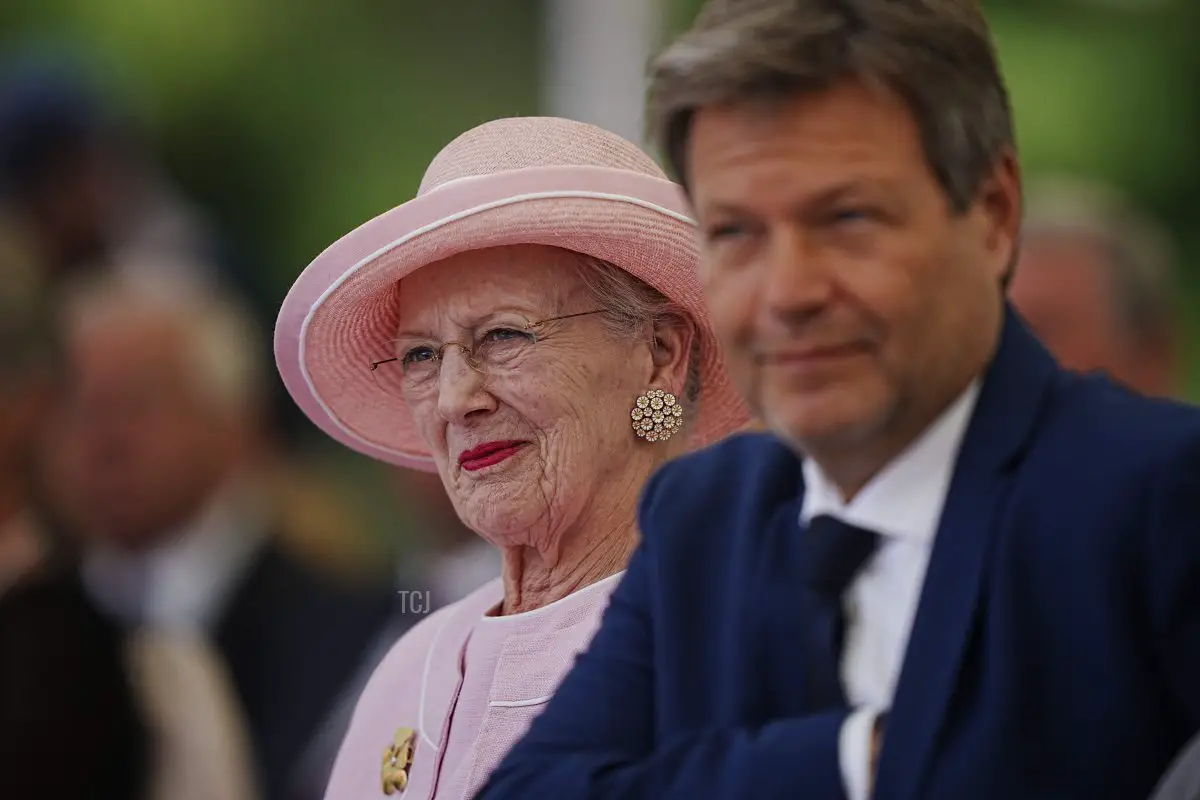 La Regina Margrethe II di Danimarca durante l'inaugurazione del nuovo museo danese dei rifugiati FLUGT (fuga) a Oksboel, Danimarca, il 25 giugno 2022