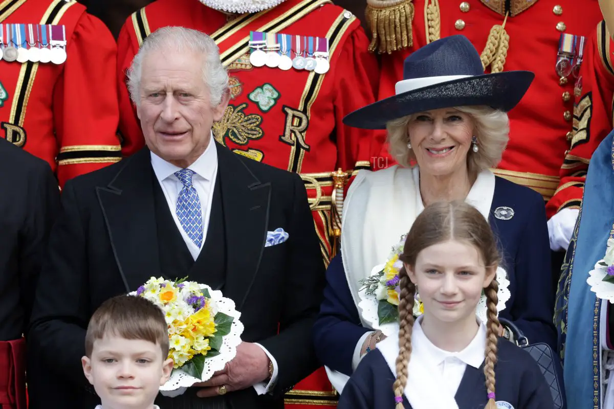 Il re Carlo III e la regina Camilla partecipano al servizio di Royal Maundy presso la York Minster il 6 aprile 2023 (Chris Jackson/Getty Images)