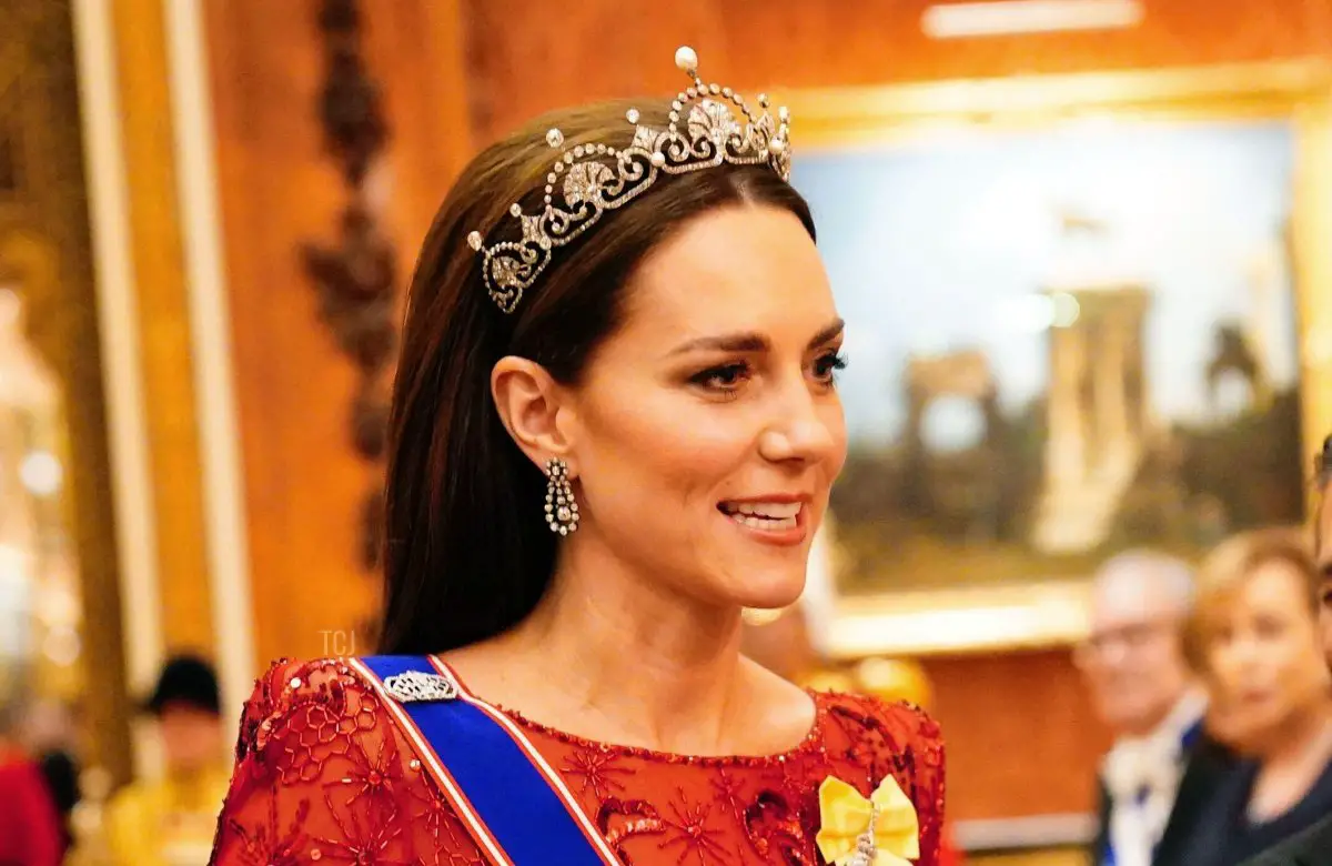 La Principessa del Galles partecipa alla reception diplomatica a Buckingham Palace a Londra il 6 dicembre 2022 (Victoria Jones - Pool/Getty Images)