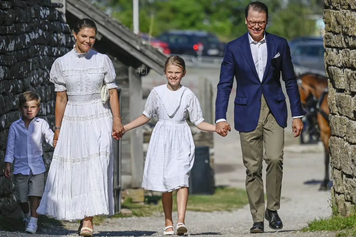 Celebrazioni del 44° compleanno della Principessa Vittoria presso le rovine del castello di Borgholm il 14 luglio 2021 a Borgholm, Svezia