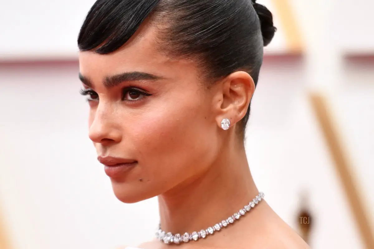 L'attrice americana Zoe Kravitz partecipa ai 94° Premi Oscar al Dolby Theatre di Hollywood, California il 27 marzo 2022