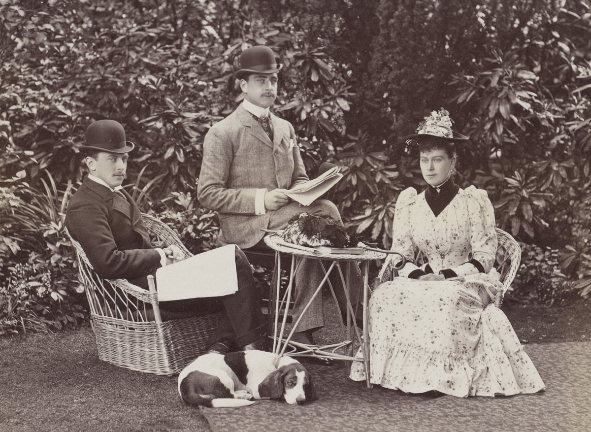 Prince Adolphus, Prince Francis, and Prince May of Teck, 1891 (Royal Collection Trust)