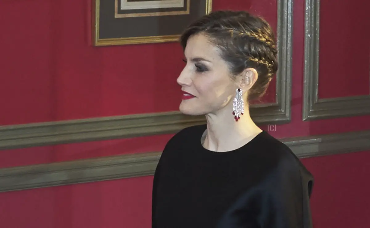 La regina Letizia di Spagna partecipa al 30° anniversario del giornale Expansion presso il Palace Hotel il 7 febbraio 2017 a Madrid, Spagna