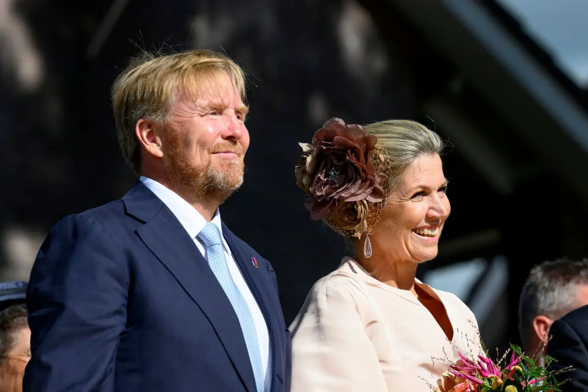 Il Re e la Regina dei Paesi Bassi visitano il comune di Eijsden-Margraten per l'inizio nazionale della celebrazione degli 80 anni di libertà il 12 settembre 2024 (Patrick van Emst/NL Beeld/Alamy)