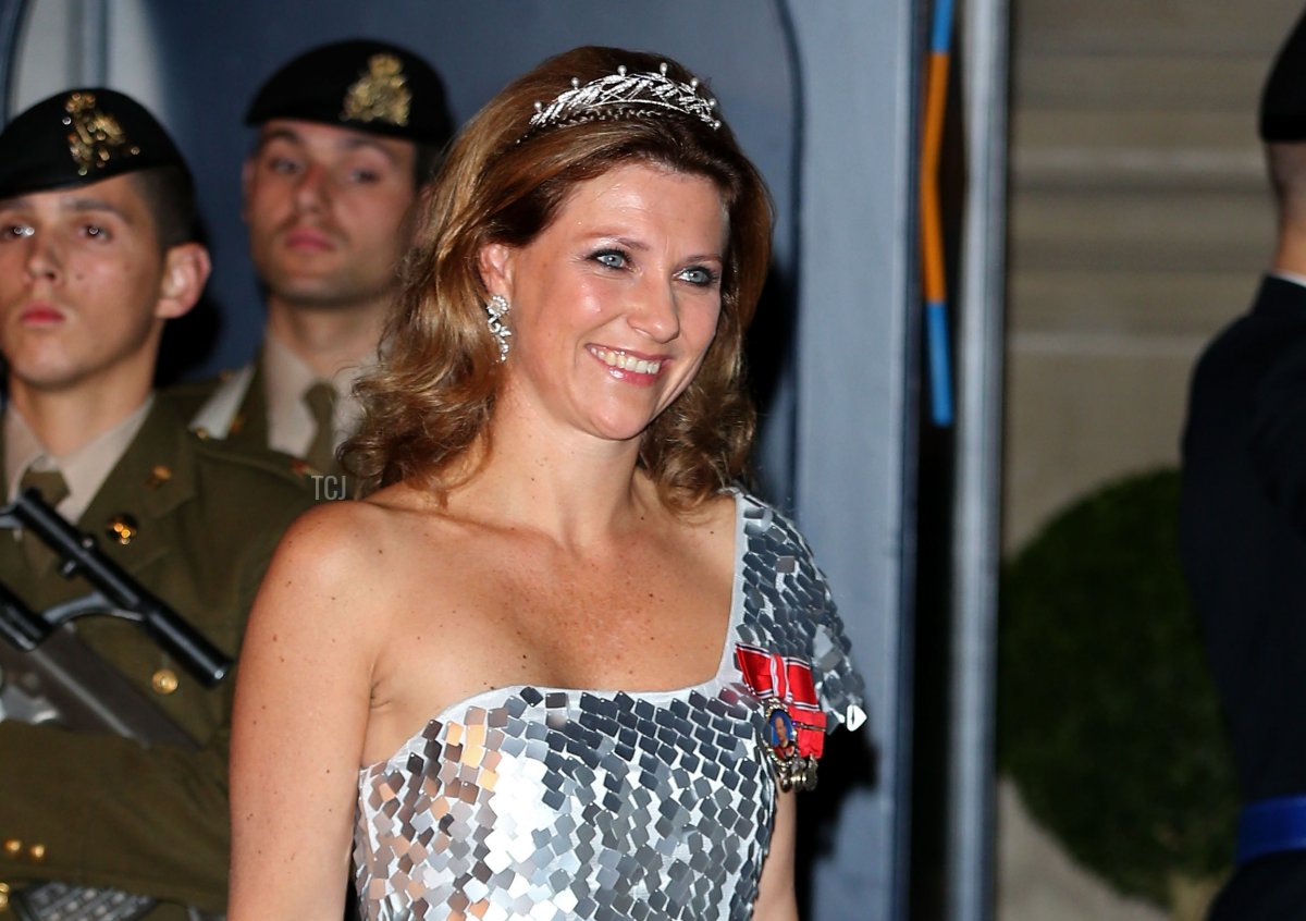 La Principessa Märtha Louise di Norvegia partecipa alla cena di gala per il matrimonio del Principe Guillaume di Lussemburgo e Stephanie de Lannoy al Palazzo Granducale il 19 ottobre 2012 in Lussemburgo