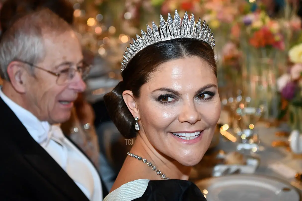 La Principessa Erika di Svezia posa prima di un banchetto reale per onorare i premi Nobel del 2019 a seguito della cerimonia di premiazione il 10 dicembre 2019 a Stoccolma, Svezia (JONATHAN NACKSTRAND/AFP via Getty Images)