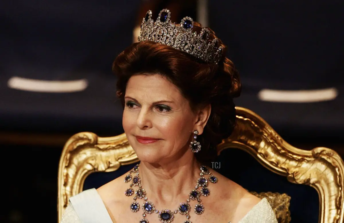 Queen Silvia of Sweden attends the Nobel Prize ceremony in Stockholm on December 10, 2004 (Pascal Le Segretain/Getty Images)