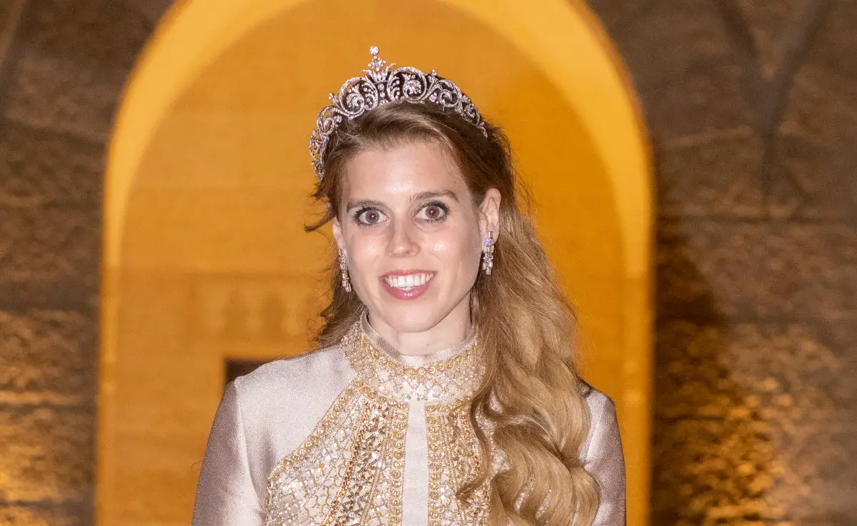 La Principessa Beatrice di York partecipa a un banchetto nuziale in onore del Principe ereditario Hussein e della Principessa Rajwa di Giordania ad Amman, 1 Giugno 2023 (Corte Hashemita Reale)