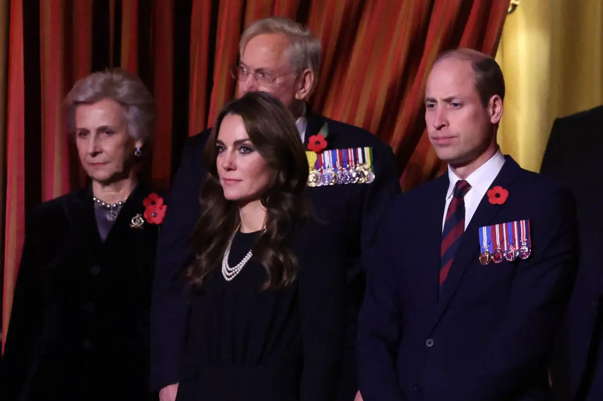 Il Principe e la Principessa di Galles e il Duca e la Duchessa di Gloucester partecipano al Festival della Rimembranza al Royal Albert Hall di Londra l'11 novembre 2023 (Chris Jackson/PA Images/Alamy)