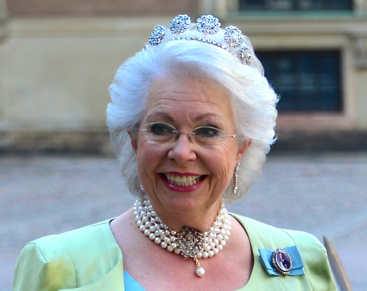 Principessa Cristina, signora Magnuson, in viaggio verso la chiesa del castello presso il Palazzo Reale di Stoccolma prima del matrimonio tra la Principessa Madeleine e Christopher O'Neill l'8 giugno 2013