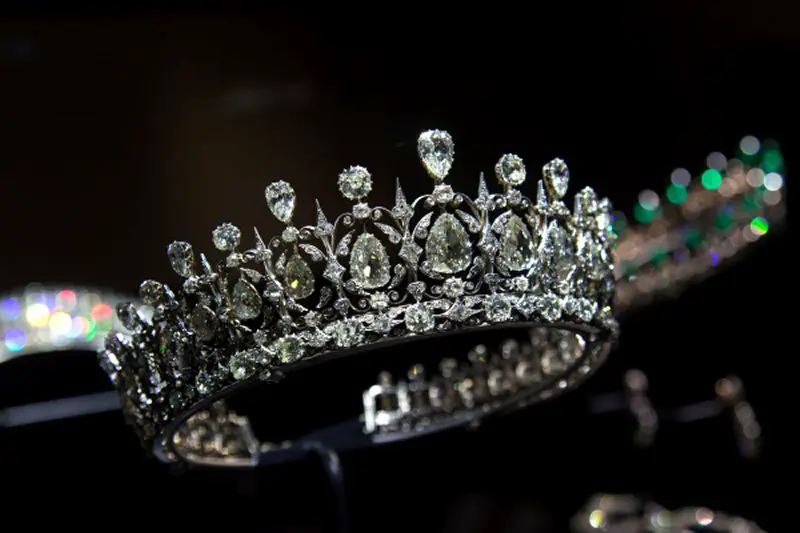 Il Tiara Fife esposto a Kensington Palace, 2018 (Historic Royal Palaces)