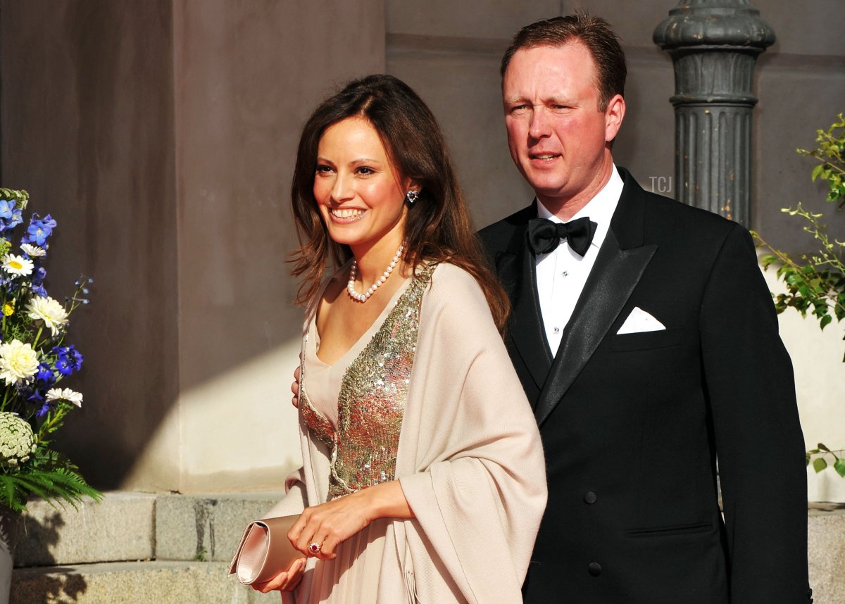 Gustav Prince of Sayn-Wittgenstein-Berleburg and Carina Axelsson attend the Government Pre-Wedding Dinner for Crown Princess Victoria of Sweden and Daniel Westling at The Eric Ericson Hall on June 18, 2010 in Stockholm, Sweden