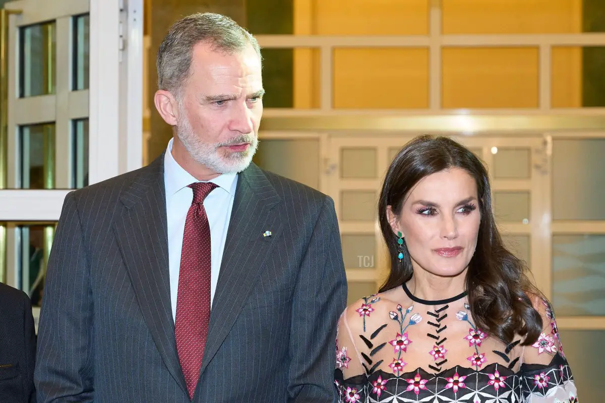 Il re Felipe VI e la regina Letizia di Spagna partecipano ai Premi Nazionali della Cultura il 20 febbraio 2023 a Saragozza, Spagna (Jack Abuin/ZUMA Press Wire/Alamy)