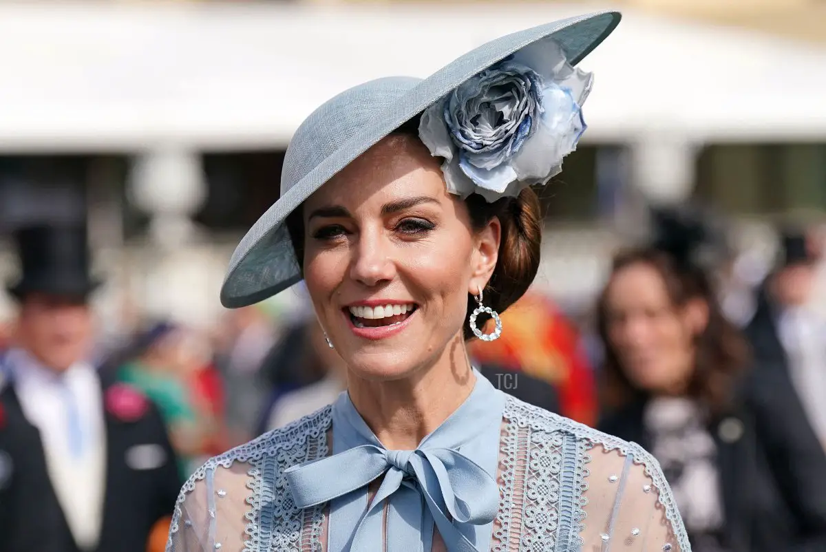 La Principessa di Galles partecipa a una festa in giardino a Buckingham Palace a Londra il 9 maggio 2023, come parte delle celebrazioni per l'incoronazione (Jonathan Brady - WPA Pool/Getty Images)