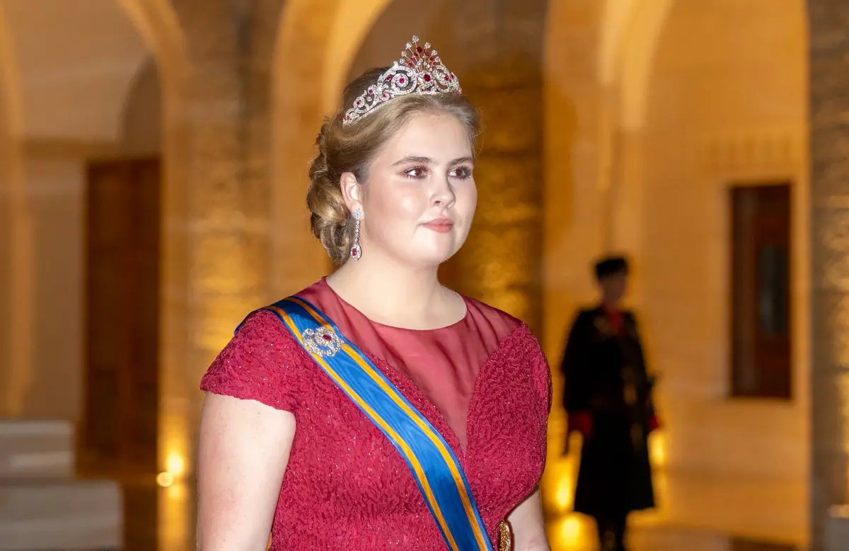 La Principessa di Orange partecipa a un banchetto che celebra il matrimonio del principe ereditario Hussein e della principessa Rajwa di Giordania ad Amman, 1 giugno 2023 (Corte Hashemita Reale)