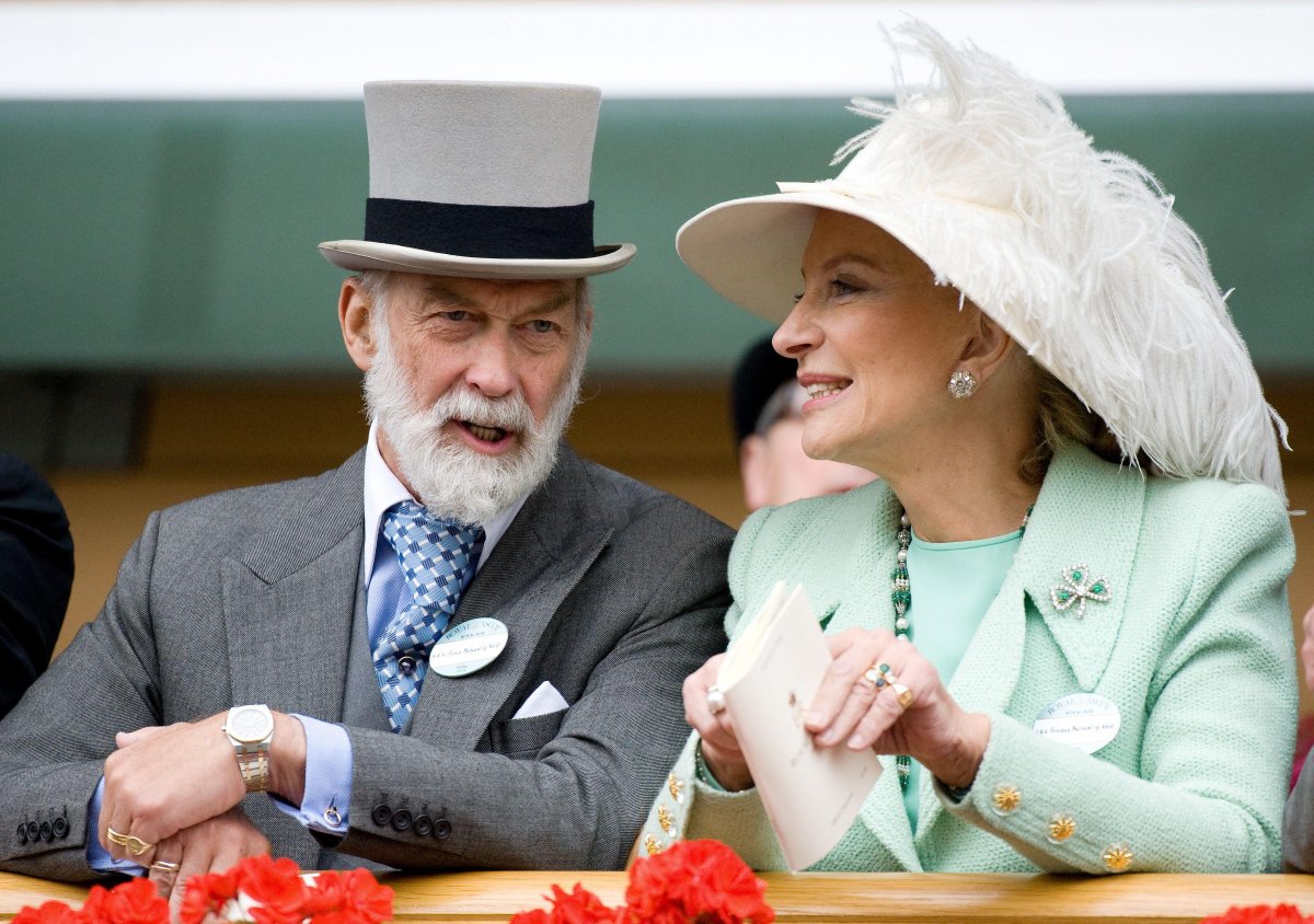 Il principe e la principessa Michael di Kent partecipano al quarto giorno delle corse di Royal Ascot il 17 giugno 2011 (Anwar Hussein/Alamy)